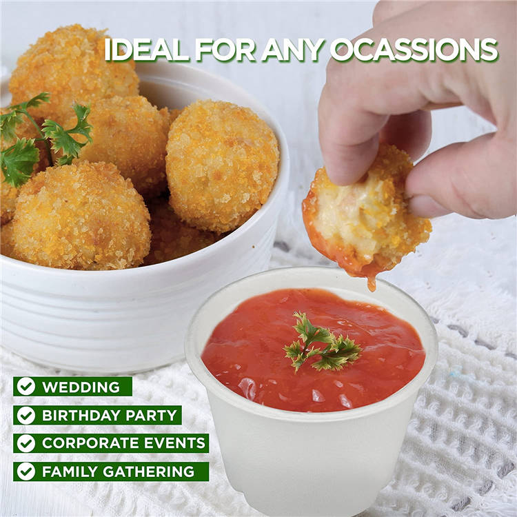 Gobelet à café 16oz en bagasse avec couvercle et coupelle à glace 4oz jetable – Vente en gros